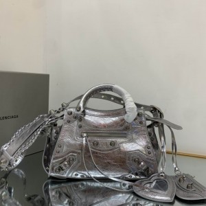 BALENCIAGA NEO CAGOLE 25.9X17.8X11.4cm SILVER Bags
