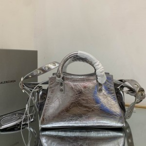 BALENCIAGA NEO CAGOLE 25.9X17.8X11.4cm SILVER Bags