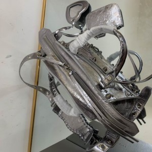 BALENCIAGA NEO CAGOLE 25.9X17.8X11.4cm SILVER Bags