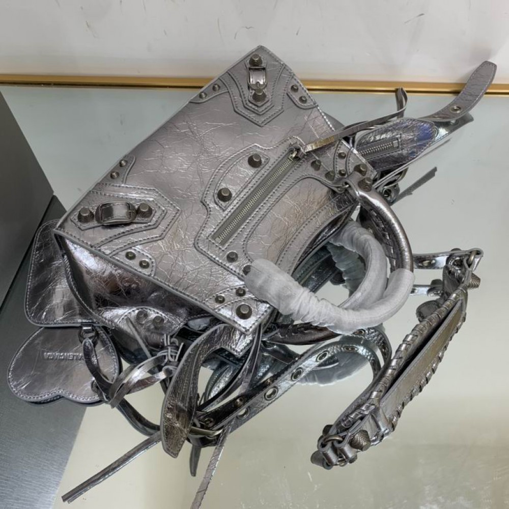 BALENCIAGA NEO CAGOLE 25.9X17.8X11.4cm SILVER Bags