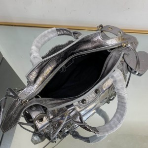 BALENCIAGA NEO CAGOLE 25.9X17.8X11.4cm SILVER Bags