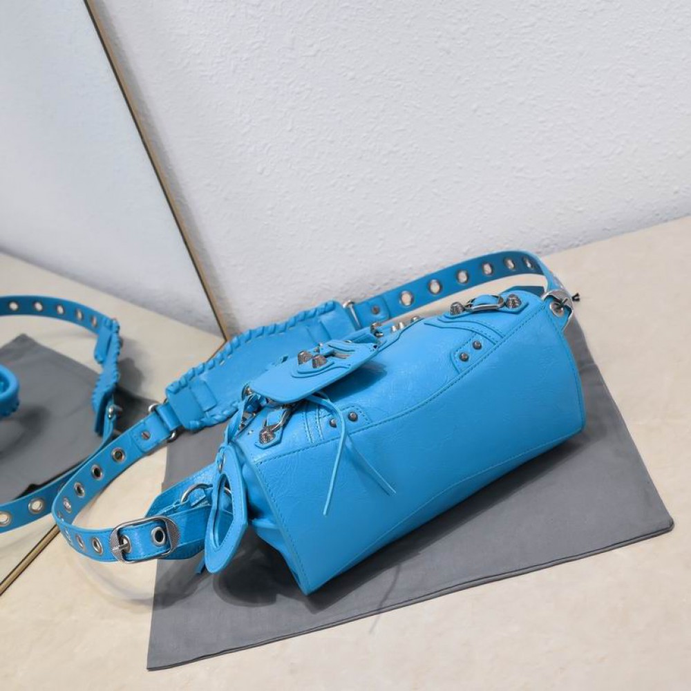 BALENCIAGA NEO CAGOLE 25.9X17.8X11.4cm BLUE Bags