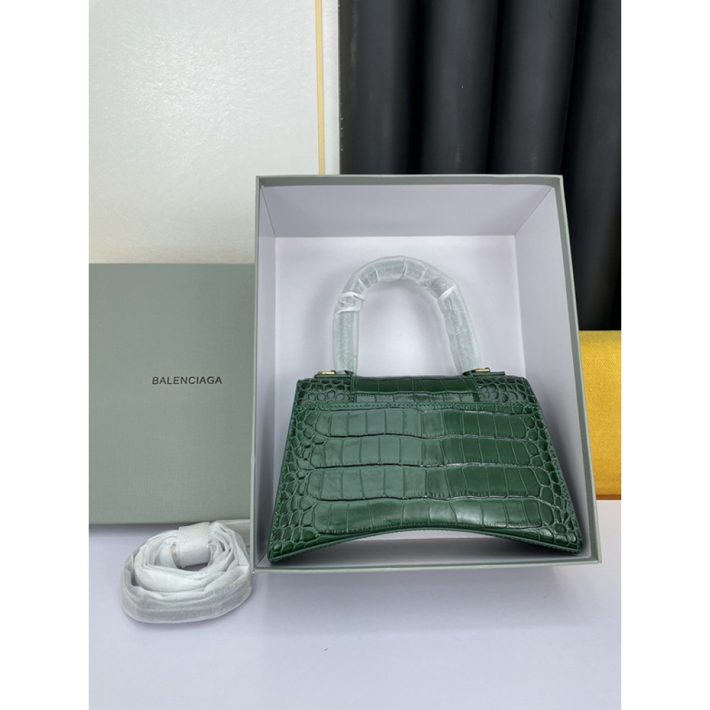 BALENCIAGA HOURGLASS 23CM CROC EFFECT 4 COLOURS Bags