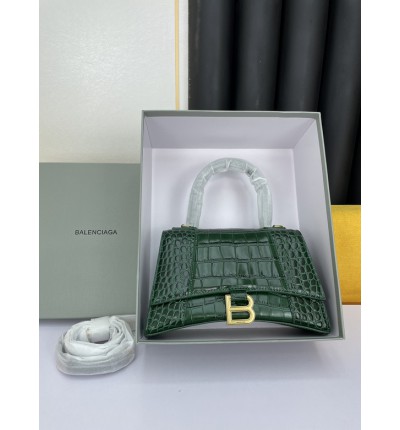 BALENCIAGA HOURGLASS 23CM CROC EFFECT