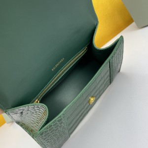 BALENCIAGA HOURGLASS 23CM CROC EFFECT 4 COLOURS Bags