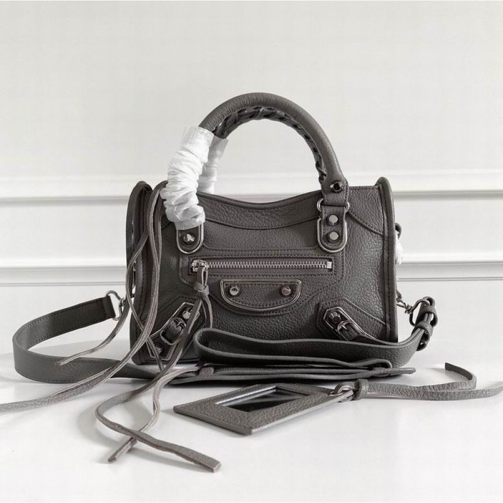 BALENCIAGA CITY BAG 23X15X9CM GREY Bags
