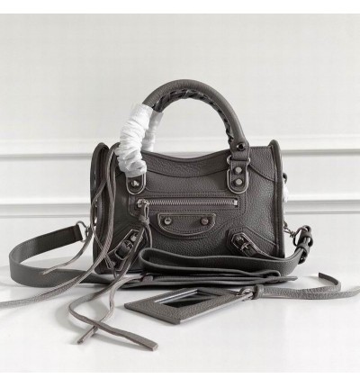 BALENCIAGA CITY BAG 23X15X9CM GREY