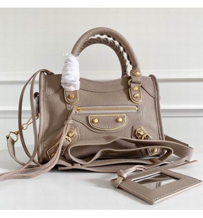 BALENCIAGA CITY BAG 23X15X9CM BEIGE