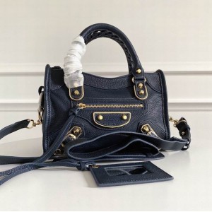 BALENCIAGA CITY BAG 23X15X9CM DARK BLUE Bags