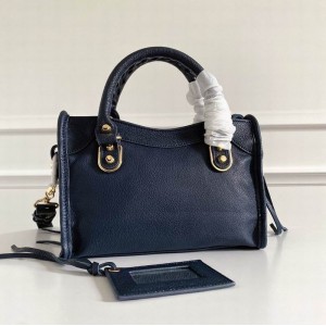 BALENCIAGA CITY BAG 23X15X9CM DARK BLUE Bags