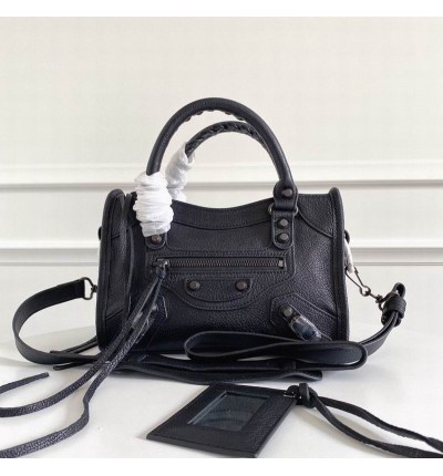 BALENCIAGA CITY BAG 23X15X9CM TOTAL BLACK