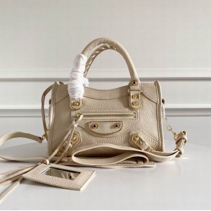 BALENCIAGA CITY BAG 23X15X9CM LIGHT BEIGE Bags