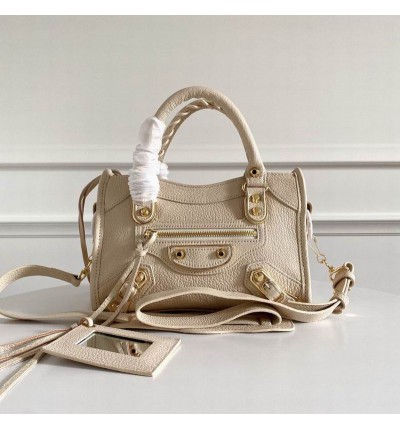 BALENCIAGA CITY BAG 23X15X9CM LIGHT BEIGE