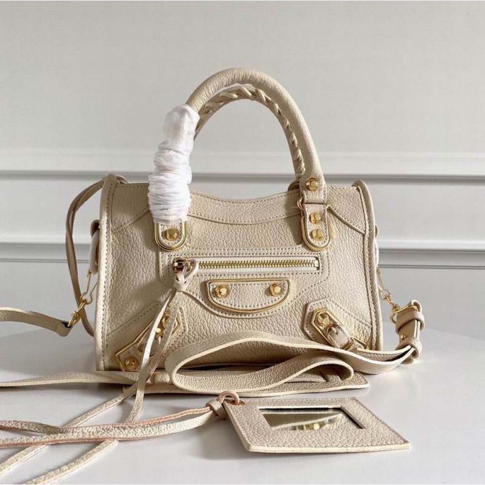 BALENCIAGA CITY BAG 23X15X9CM LIGHT BEIGE Bags