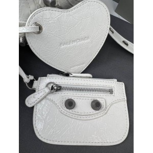 BALENCIAGA BUCKET 19.8X17.8X15CM WHITE Bags