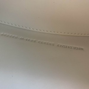 BALENCIAGA HOURGLASS 19CM CROC EFFECT WHITE Bags