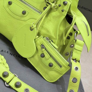 BALENCIAGA CAGOLE 32X21CM LIME Bags