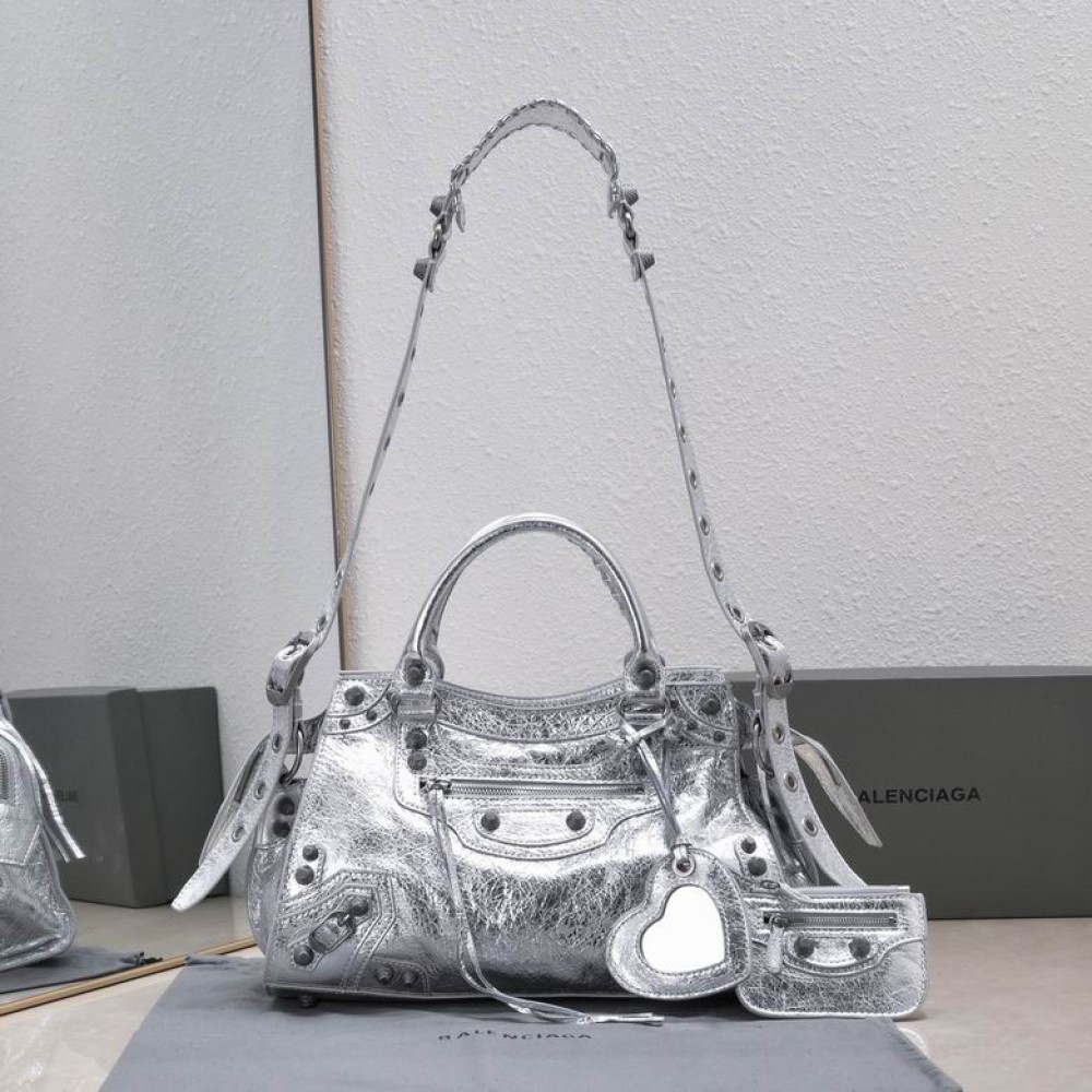 BALENCIAGA CAGOLE 32X21CM SILVER Bags