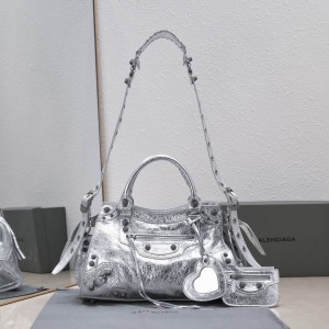 BALENCIAGA CAGOLE 32X21CM SILVER Bags