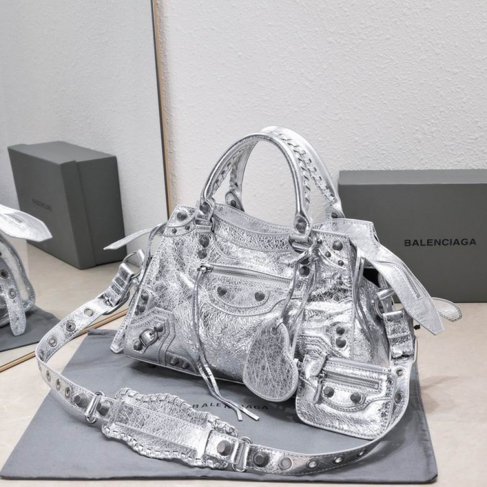 BALENCIAGA CAGOLE 32X21CM SILVER Bags