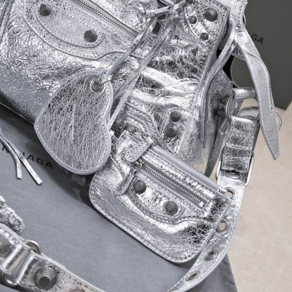 BALENCIAGA CAGOLE 32X21CM SILVER Bags