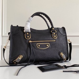 BALENCIAGA CITY 38CM BLACK GOLD Bags