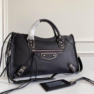 BALENCIAGA CITY 38CM BLACK SILVER Bags