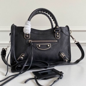 BALENCIAGA CITY 30CM BLACK SILVER Bags