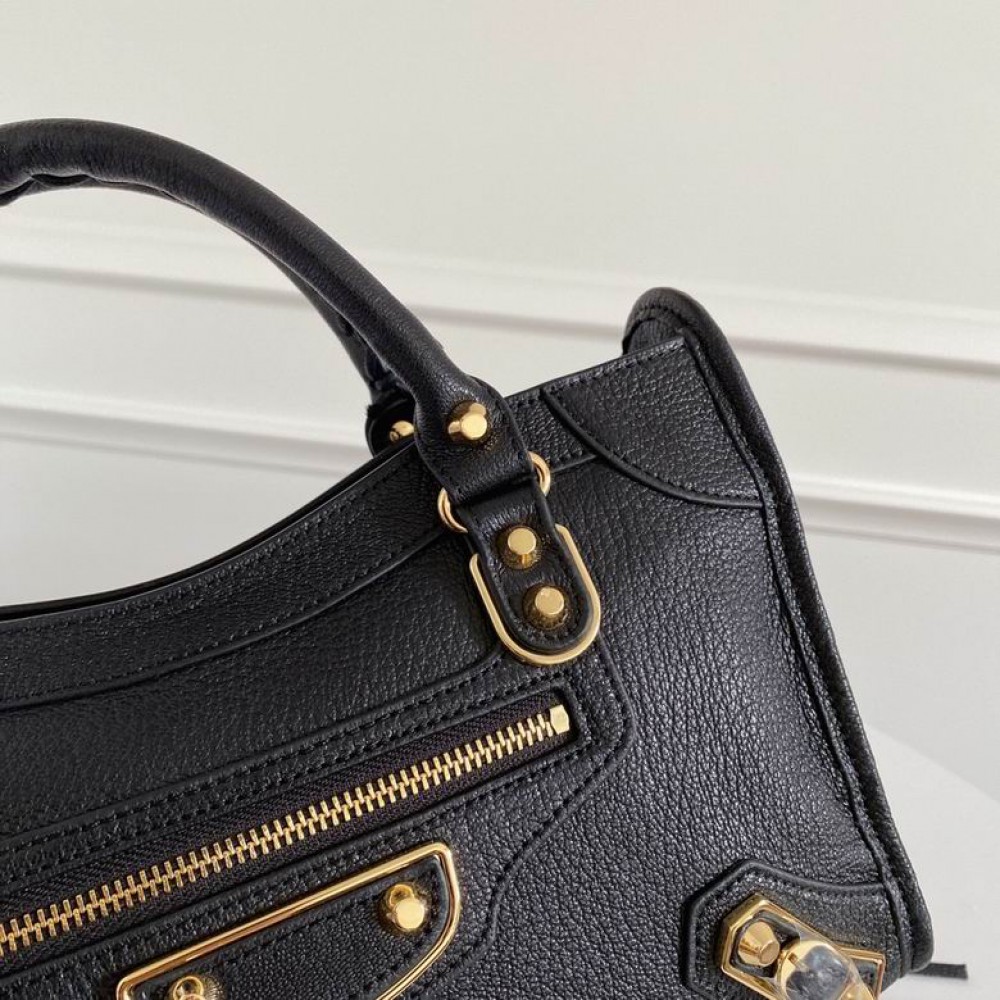 BALENCIAGA CITY 30CM BLACK GOLD Bags