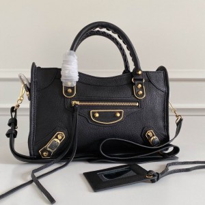 BALENCIAGA CITY 30CM BLACK GOLD Bags