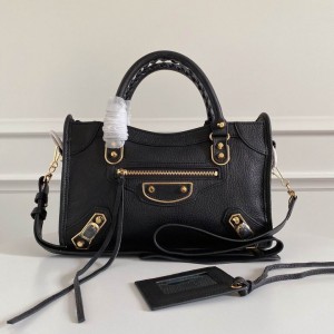 BALENCIAGA CITY 30CM BLACK GOLD Bags