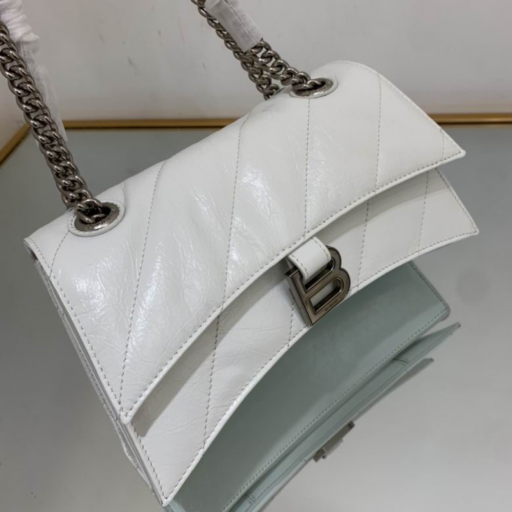 BALENCIAGA CRUSH 25X15CM WHITE Bags