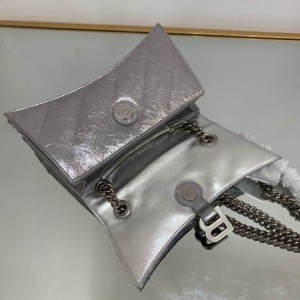 BALENCIAGA CRUSH 25X15CM SILVER Bags