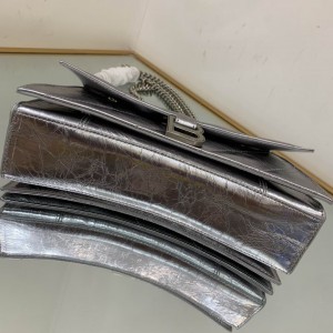 BALENCIAGA CRUSH 25X15CM SILVER Bags