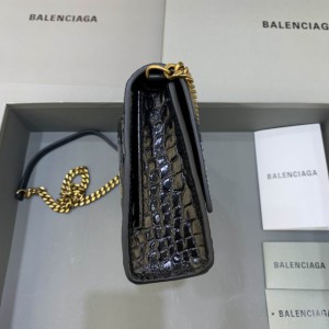 BALENCIAGA CLUTCH 23X14CM BLACK CROC Bags