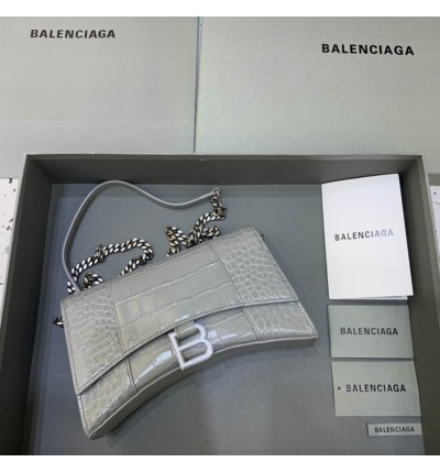 BALENCIAGA CLUTCH 23X14CM GREY