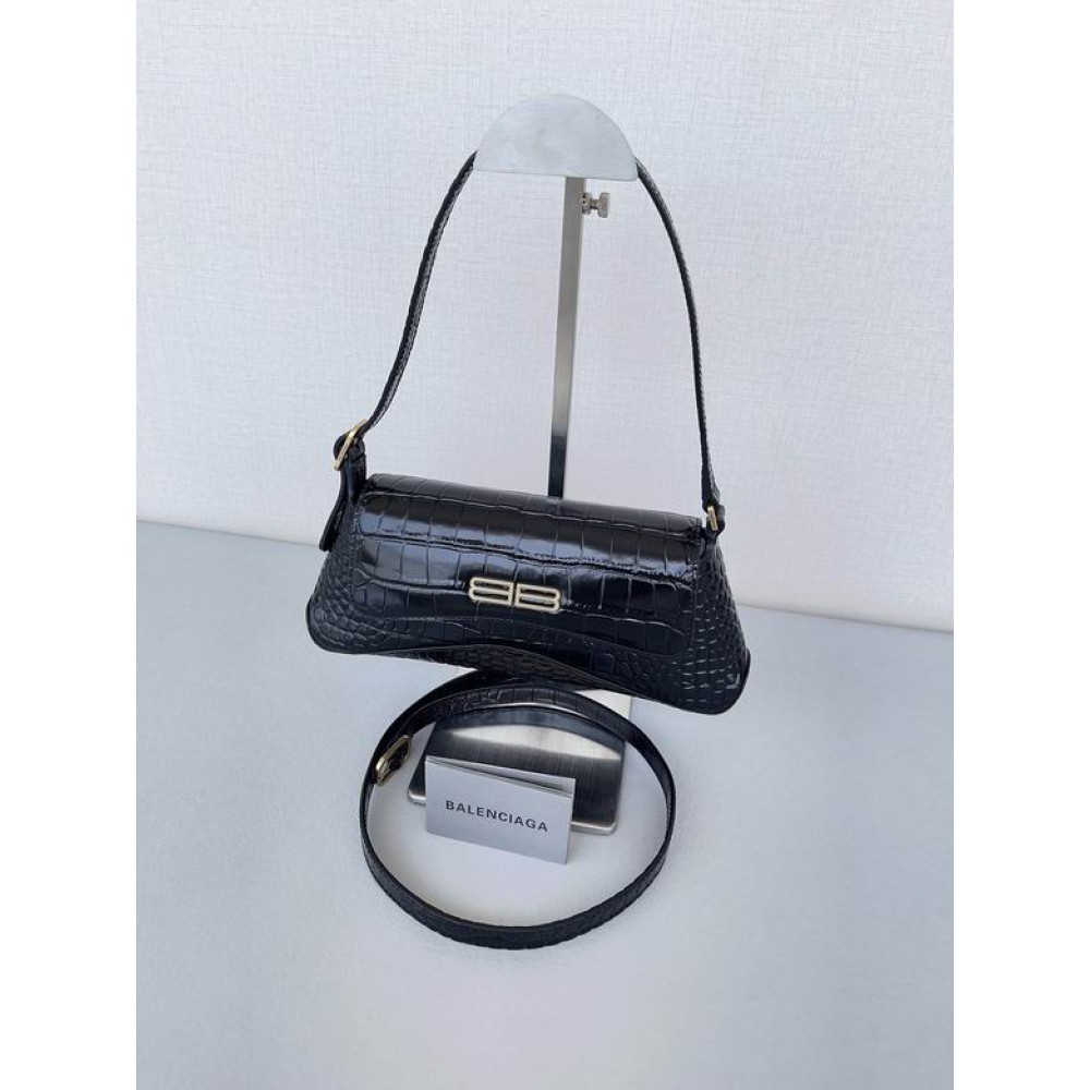 BALENCIAGA CLUTCH 27X15CM CROC EFFECT Bags