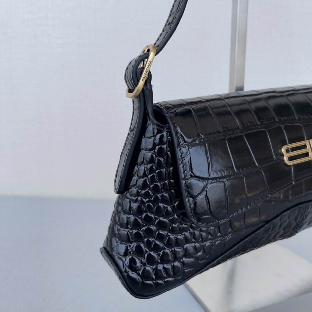 BALENCIAGA CLUTCH 27X15CM CROC EFFECT Bags