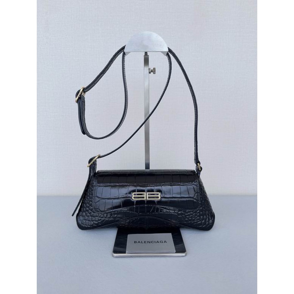 BALENCIAGA CLUTCH 27X15CM CROC EFFECT Bags