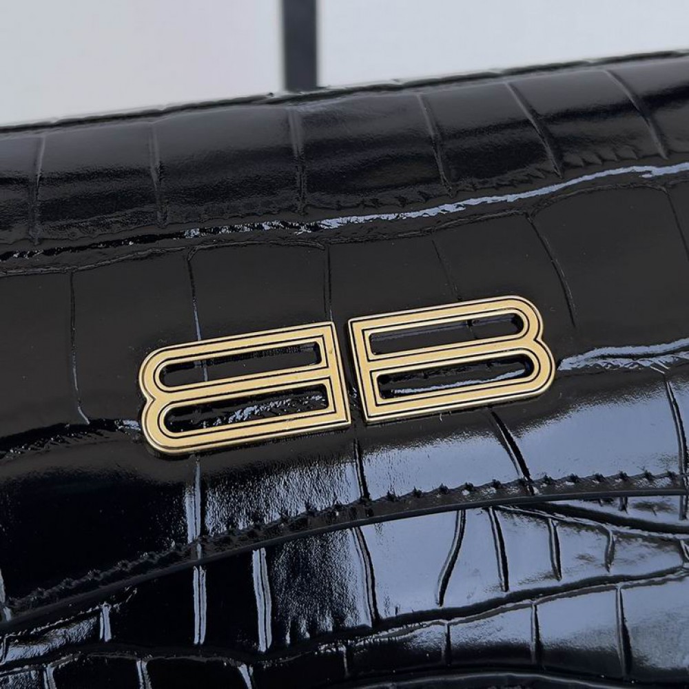 BALENCIAGA CLUTCH 27X15CM CROC EFFECT Bags