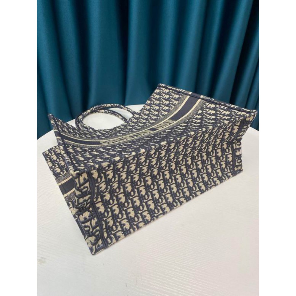 DIOR BOOK TOTE 42CM BLUE Bags