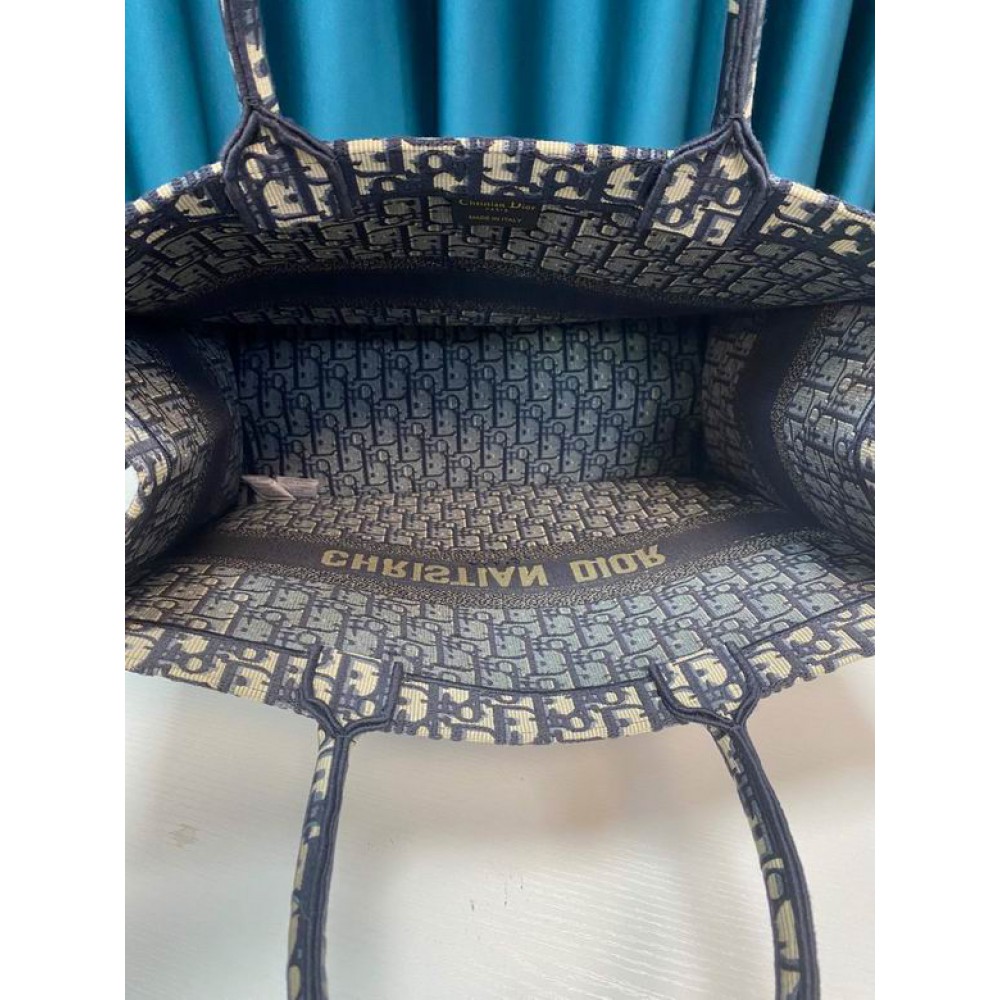 DIOR BOOK TOTE 42CM BLUE Bags