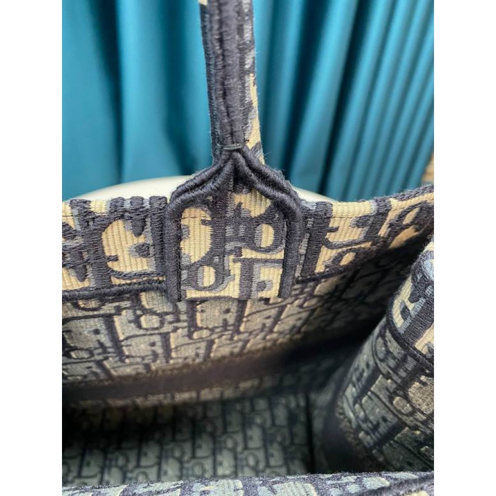 DIOR BOOK TOTE 42CM BLUE Bags