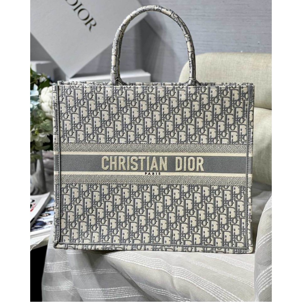 DIOR BOOK TOTE 42CM GREY Bags