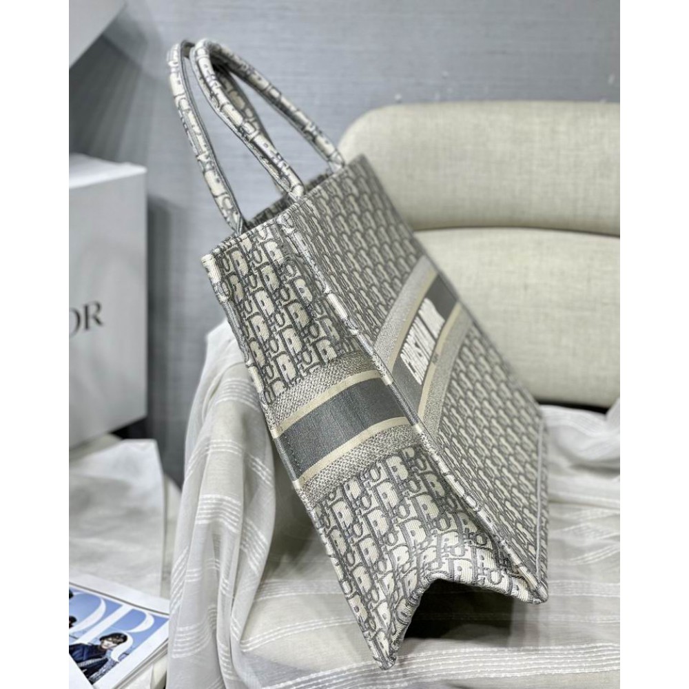 DIOR BOOK TOTE 42CM GREY Bags