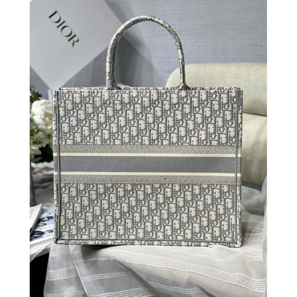 DIOR BOOK TOTE 42CM GREY Bags