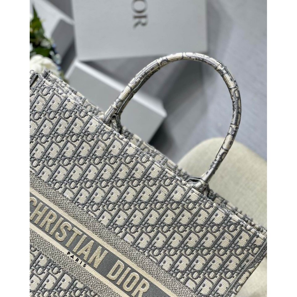 DIOR BOOK TOTE 42CM GREY Bags