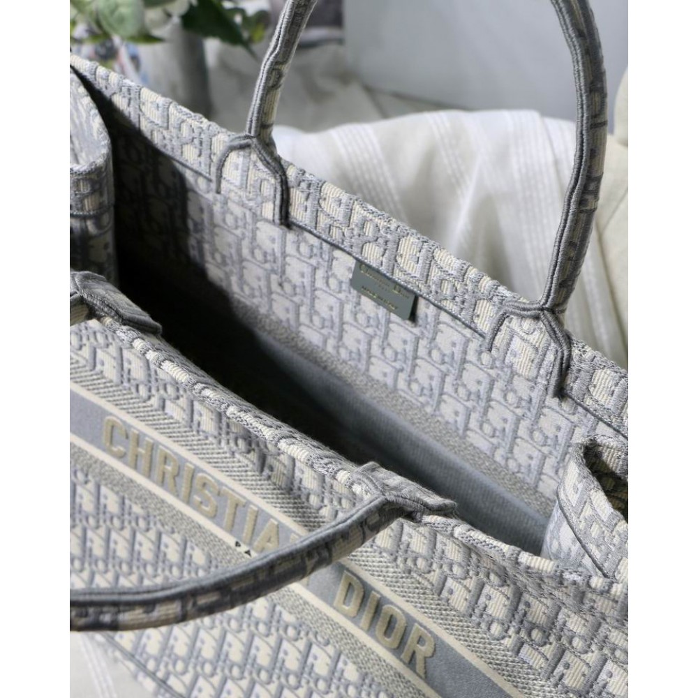DIOR BOOK TOTE 42CM GREY Bags