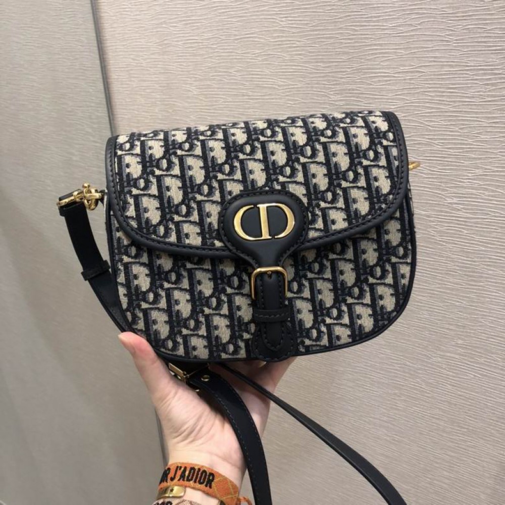 DIOR BOBBY 22CM BLACK PRINT Bags