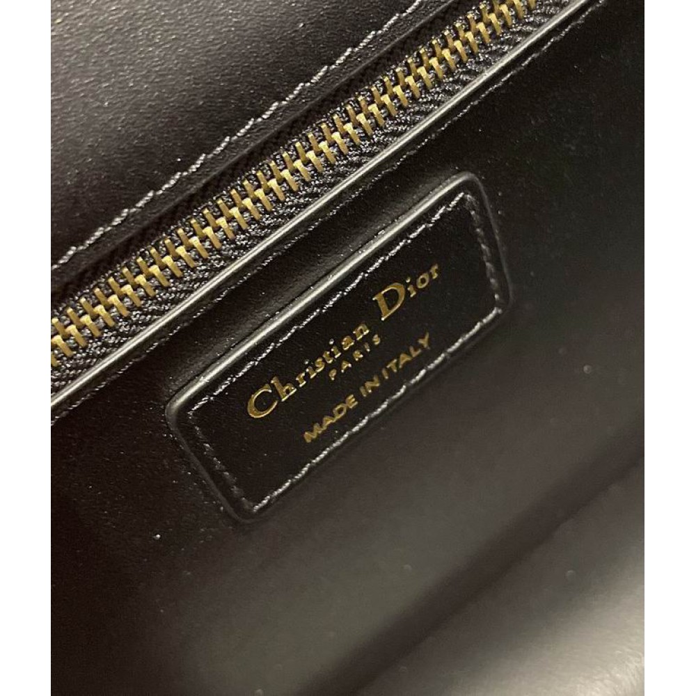 DIOR MONTAIGNE 24CM BLACK LEATHER Bags